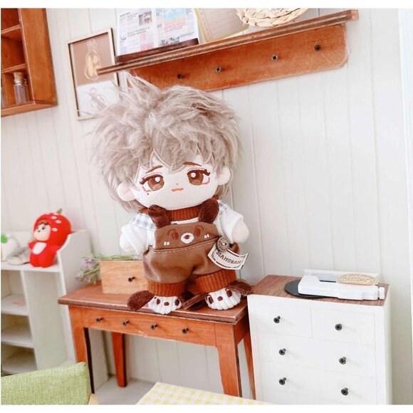 Labubu Clothes Plush Doll Clothes, for Kimmon Mimon Puppy Suit with Hat & Croche - Picture 5 of 8